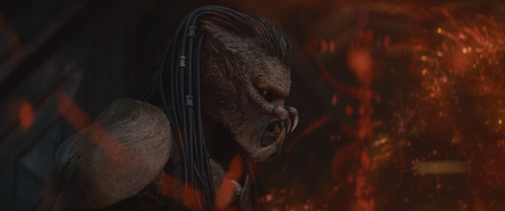 A scene from 20th Century Studios' PREDATOR: BADLANDS film. Photo courtesy of 20th Century Studios. © 2025 20th Century Studios. All Rights Reserved.